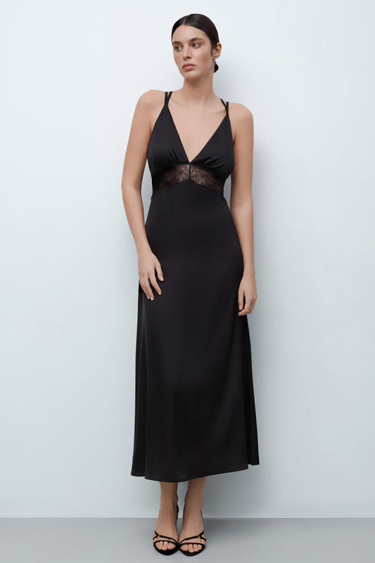 Women's silk nightgown 04108SL