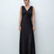 Silk long Nightgown 04109SL black