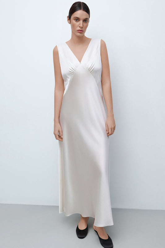 Women's silk nightgown 04109SL