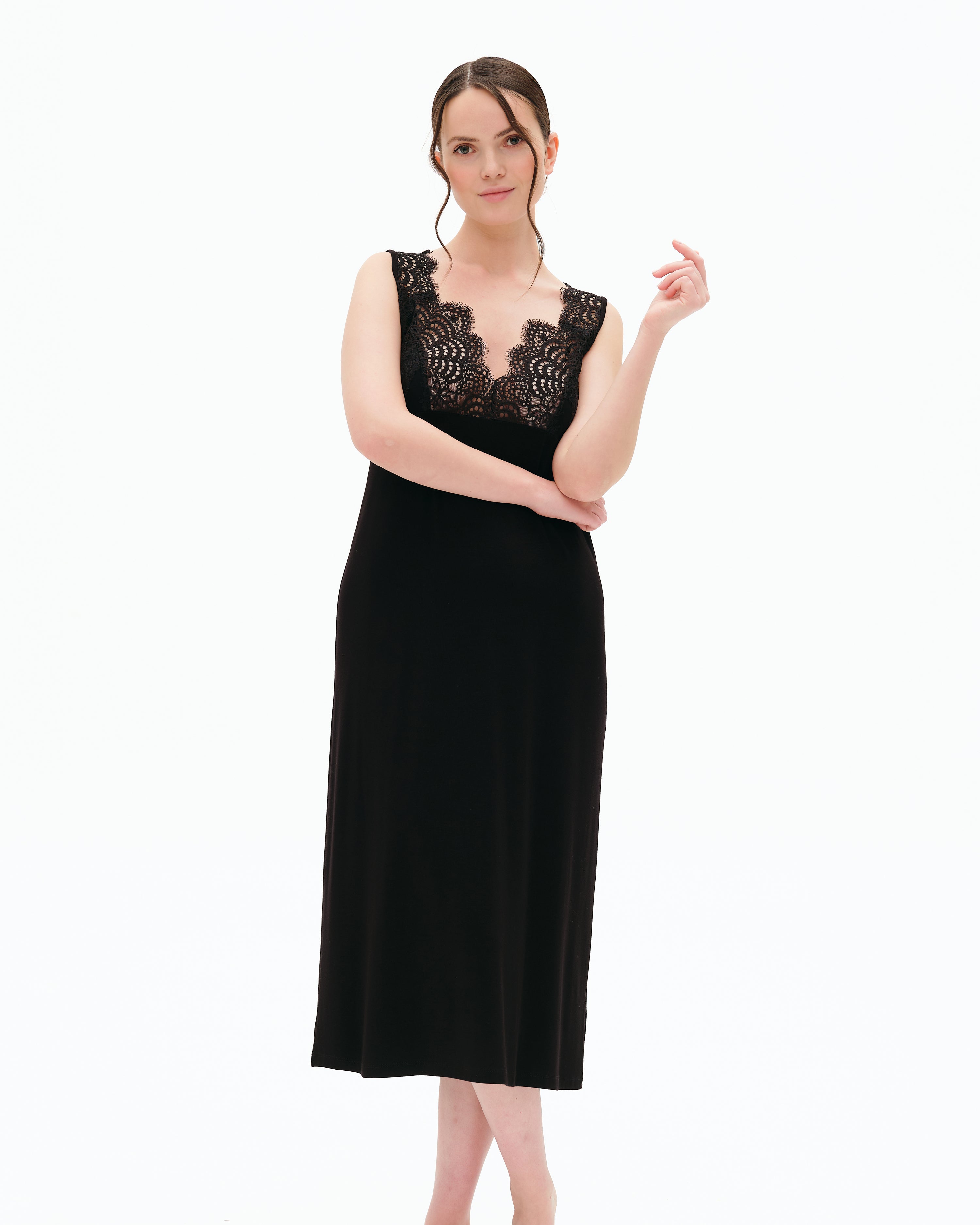 Bamboo Nightgown 10501C black