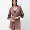 Bamboo 3/4 sleeve Robe 03332 ash rose