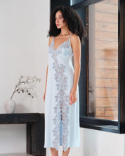 Bamboo Nightgown 03347 icy blue