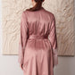 Women's satin robe S03417