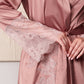 Women's satin robe S03417