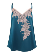 Satin cami shorts Set S03416 emerald