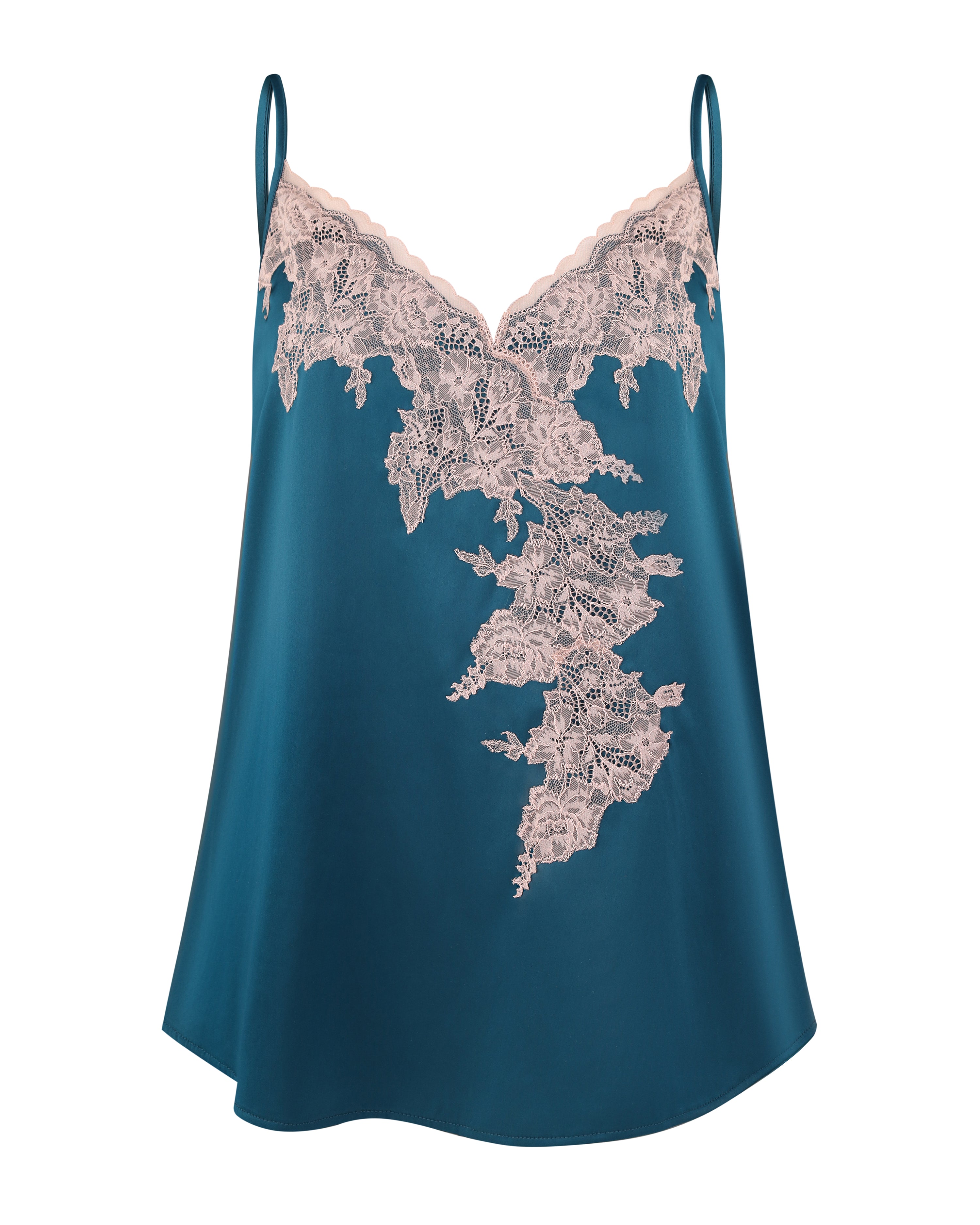 Satin cami shorts Set S03416 emerald