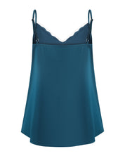 Satin cami shorts Set S03416 emerald