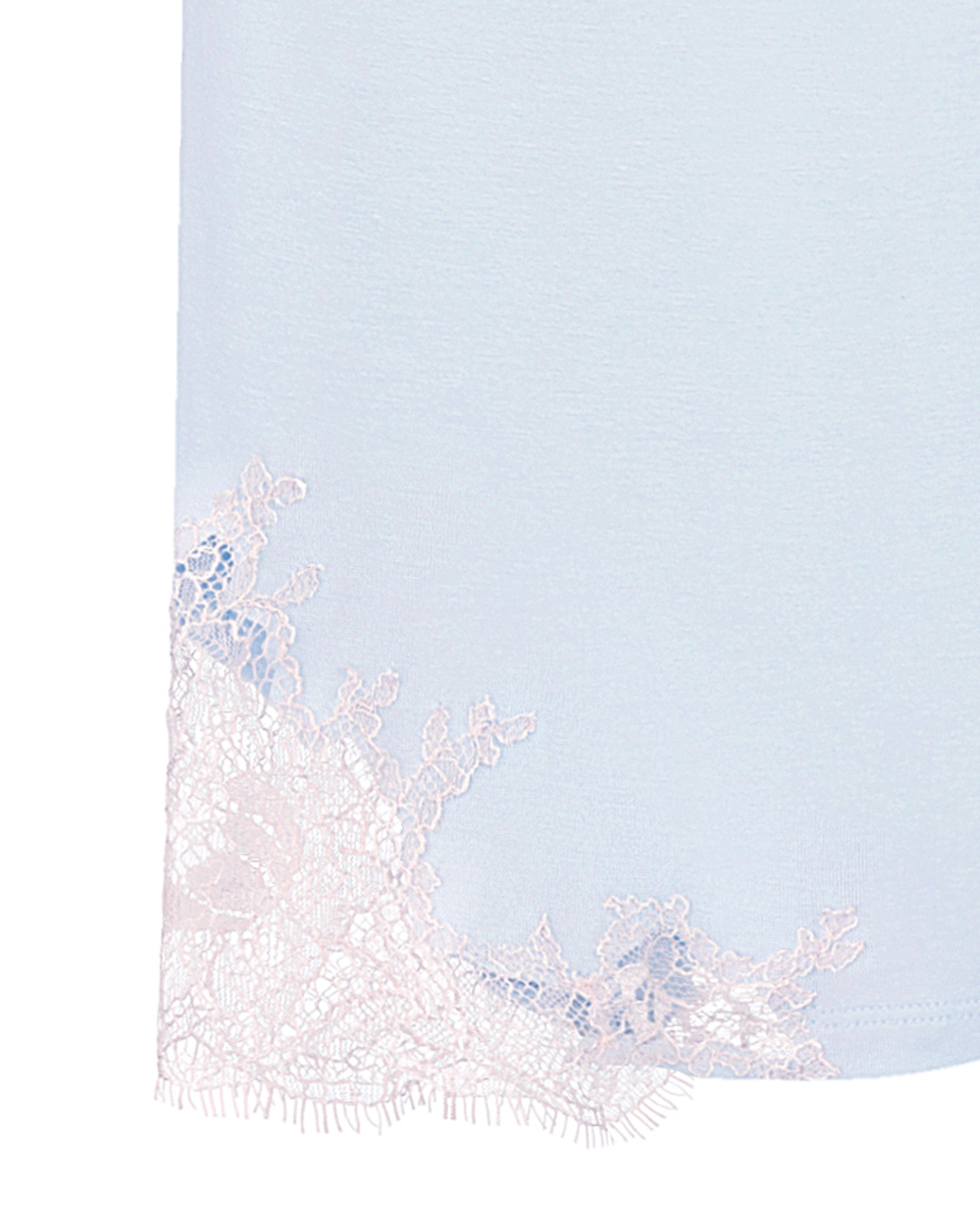 Effetto bamboo camisole pajama set 03163 – women's sleepwear, icy blue
Snowy landscape with trees against a light blue sky