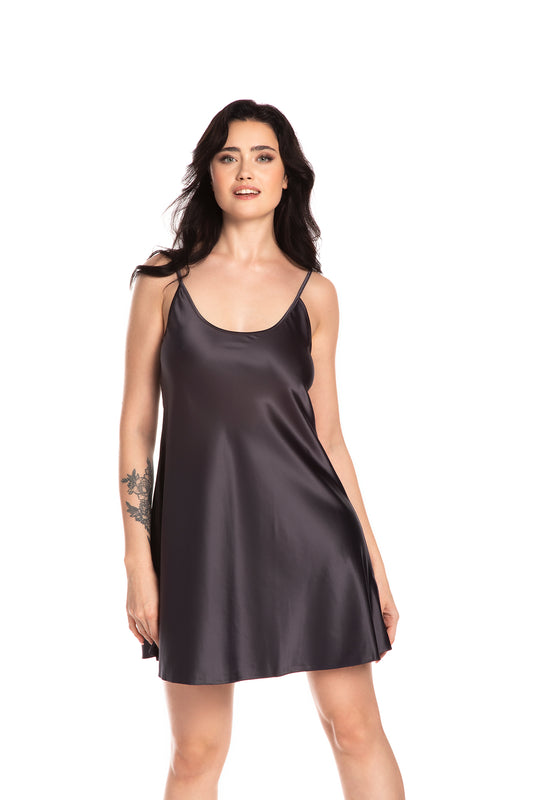 Women's silk satin chemise spaghetti strap S03198
