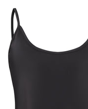 Satin Chemise spaghetti strap S03198 black