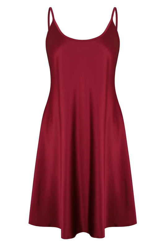 Women's silk satin chemise spaghetti strap S03198