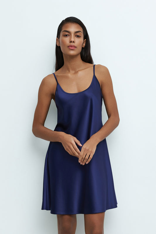 Women's silk satin chemise spaghetti strap S03198