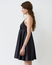 Satin chemise Babydoll S03199 black