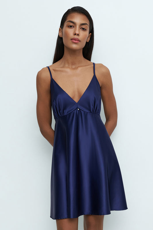 Women's silk satin chemise babydoll S03199
