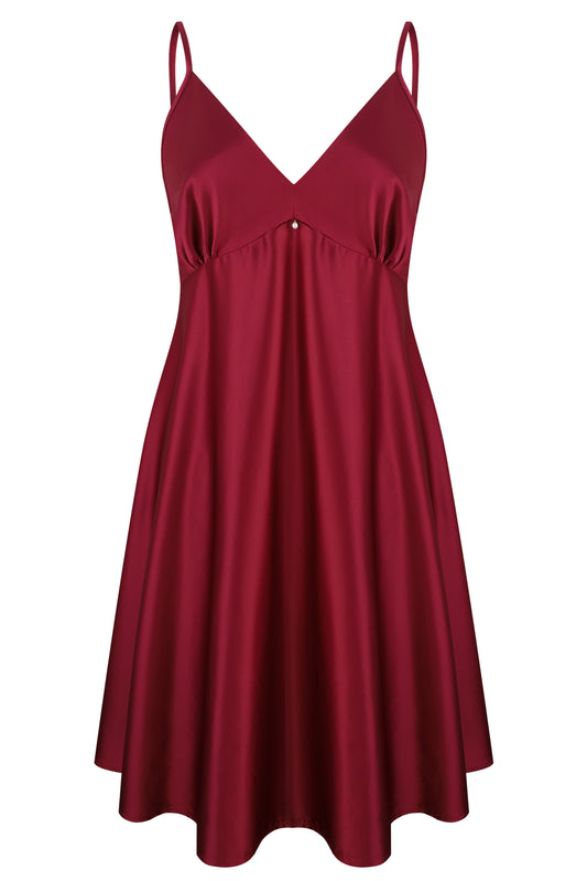 Women's silk satin chemise babydoll S03199
