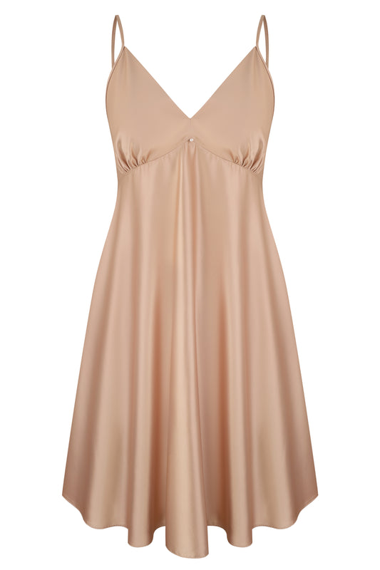 Women's silk satin chemise babydoll S03199