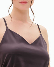 Satin cami shorts Set S03400 grey