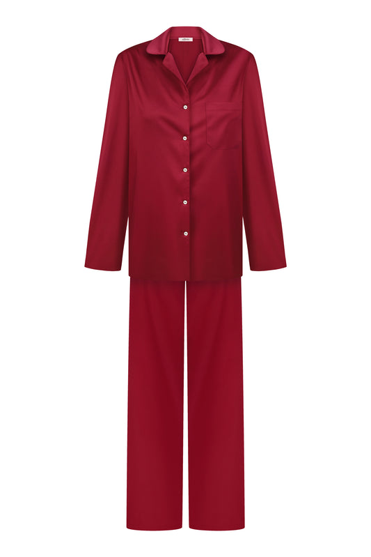 Women's silk satin pajama set S03401
