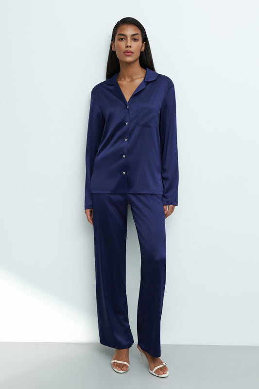 Women's silk satin pajama set S03401