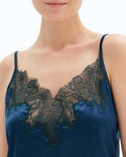 Satin cami shorts Set S03405 emerald