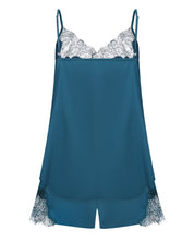 Satin cami shorts Set S03405 emerald