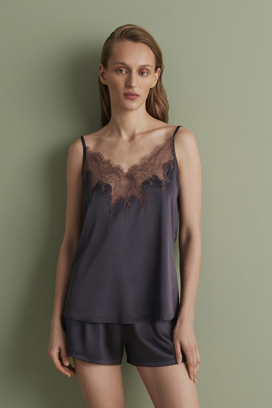 Women's satin cami short set S03405