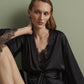 Women's satin robe S03406