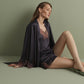 Women's satin robe S03406