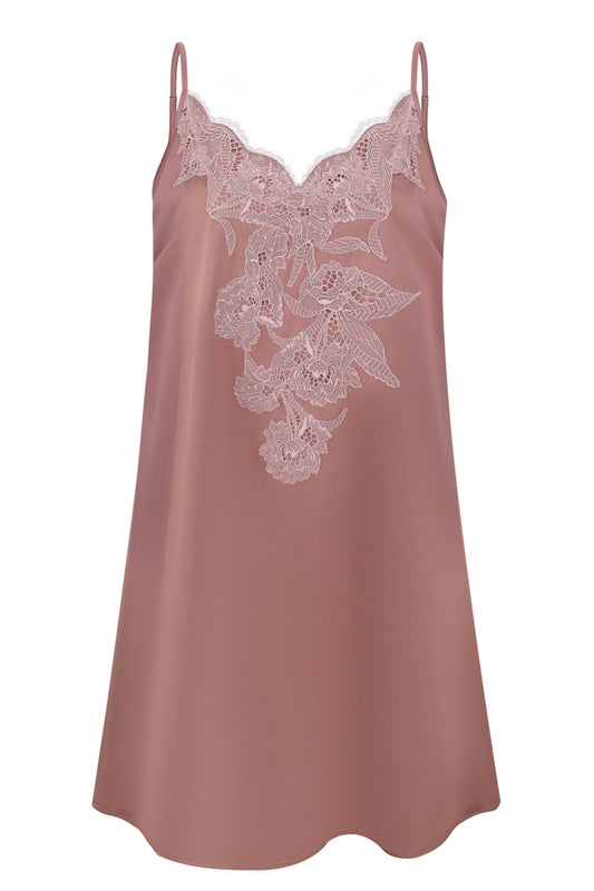 Women's silk satin chemise S03415