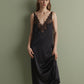 Women's satin nighgown spaghetti strap S03418