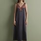 Women's satin nighgown spaghetti strap S03418