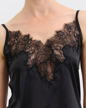 Satin camisole Pajama S03419 black