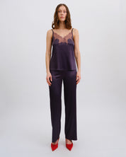 Satin camisole Pajama S03419 grey