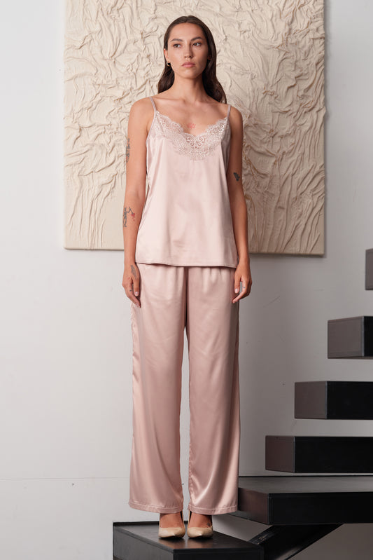 Women's satin camisole pajama S03421