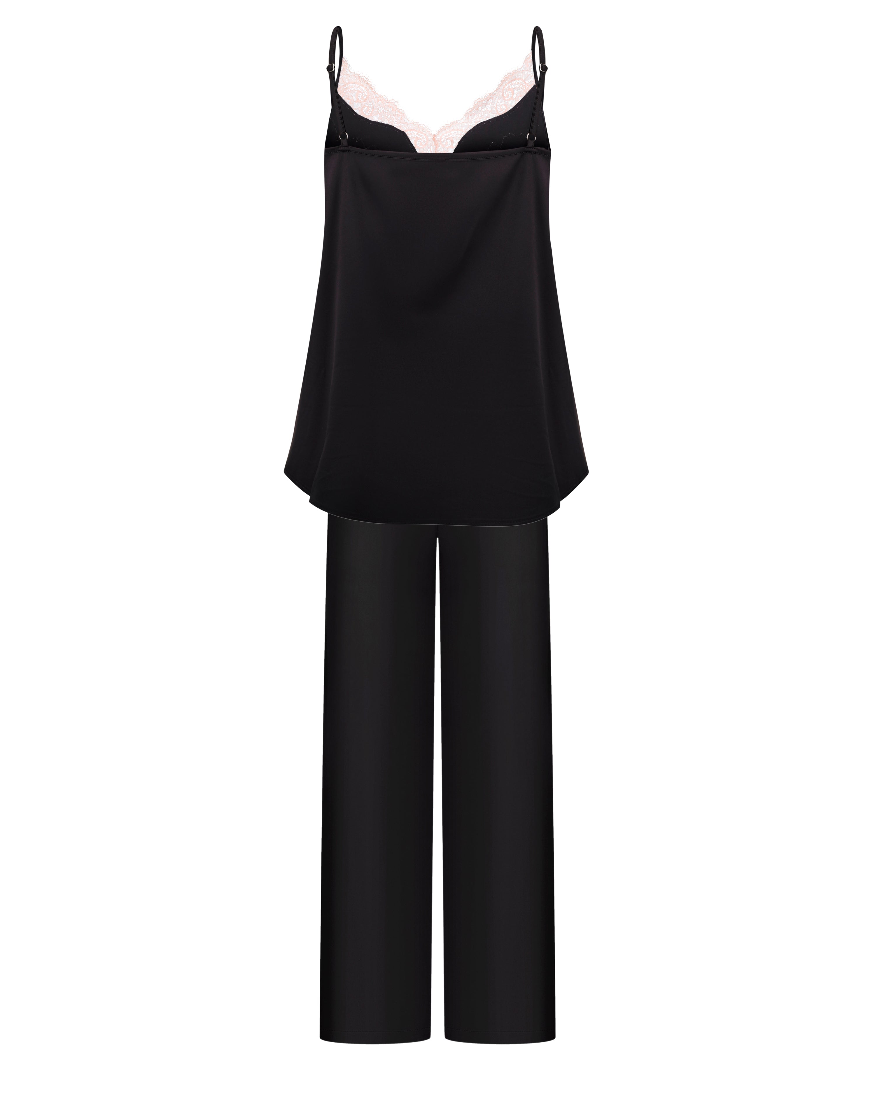 Satin camisole Pajama S03421 black