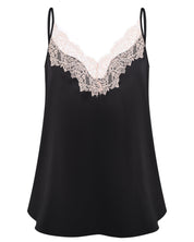 Satin camisole Pajama S03421 black