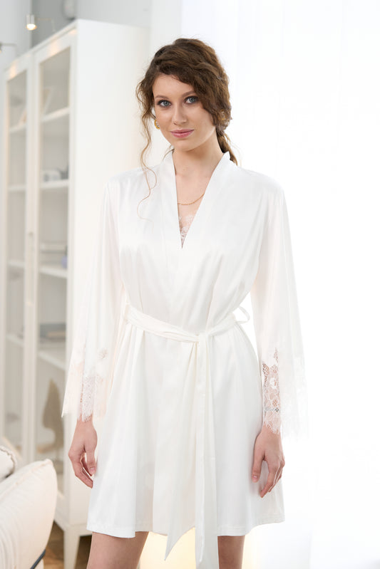 Women's satin robe mini S03423