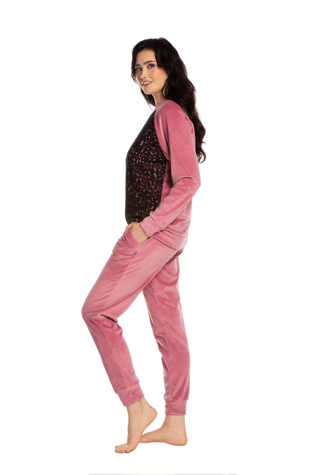 Women's velour Home set 03116