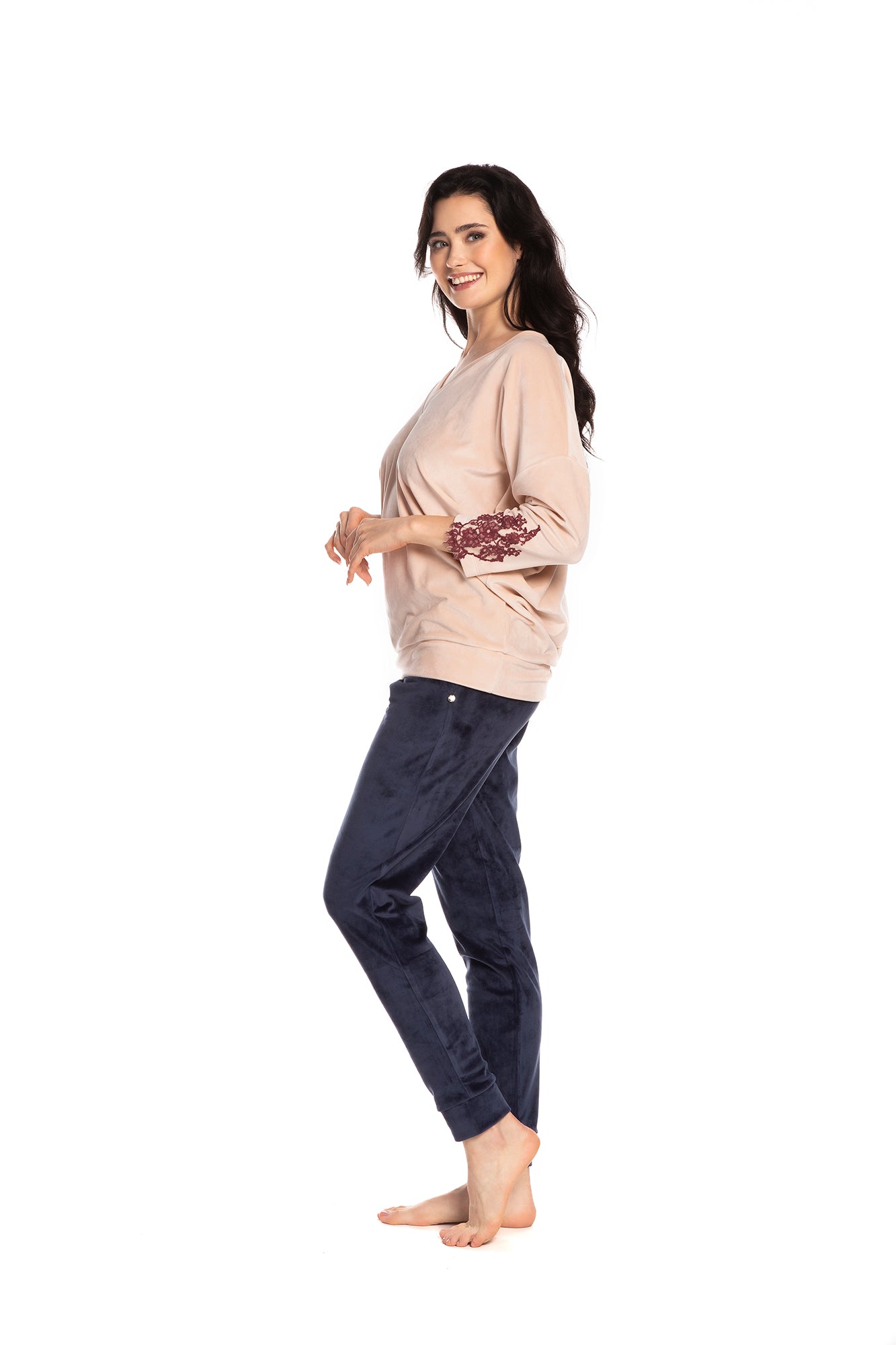 Women's velour Home set 0386