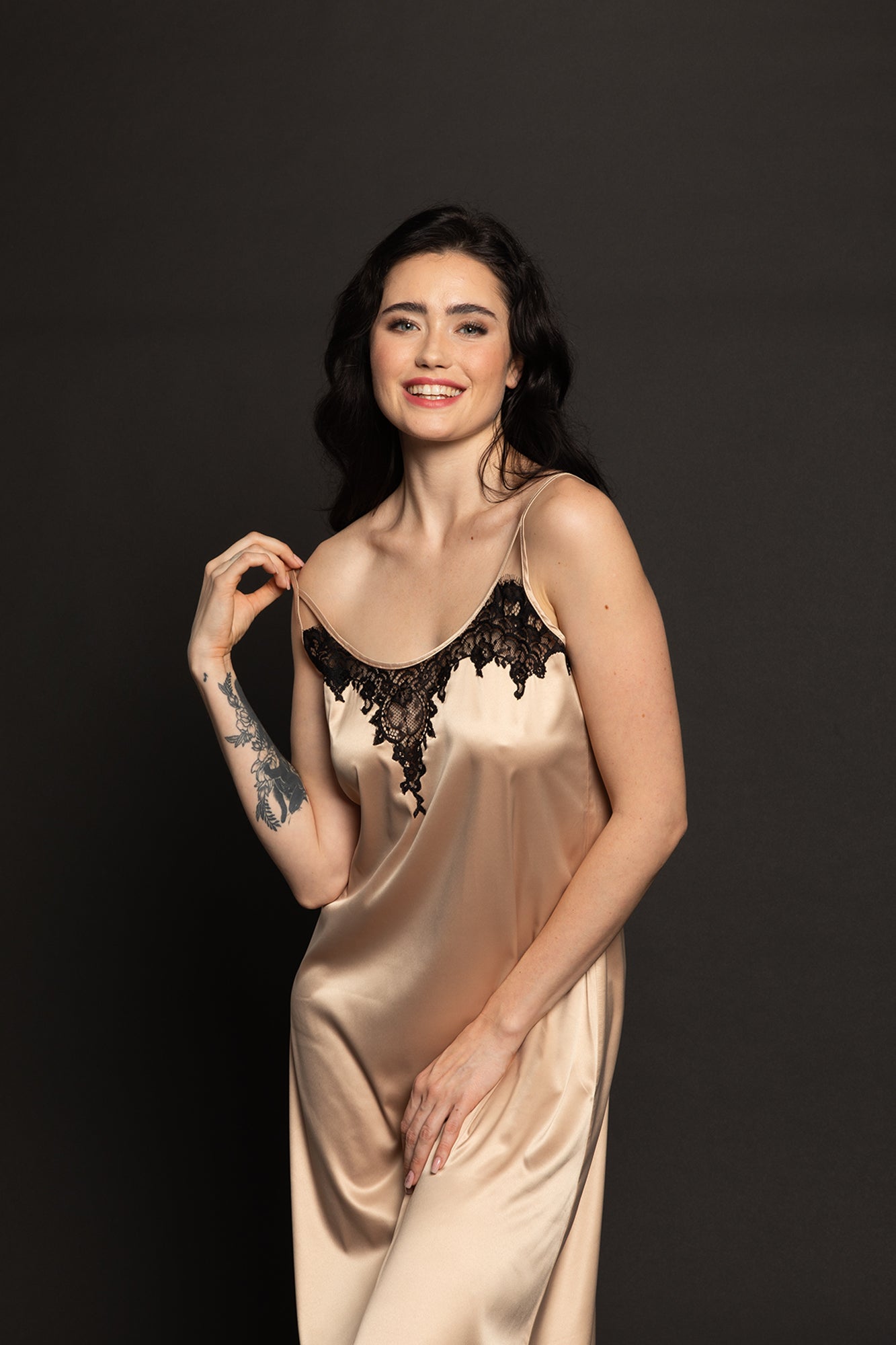 Women's silk satin Nightgown S03187