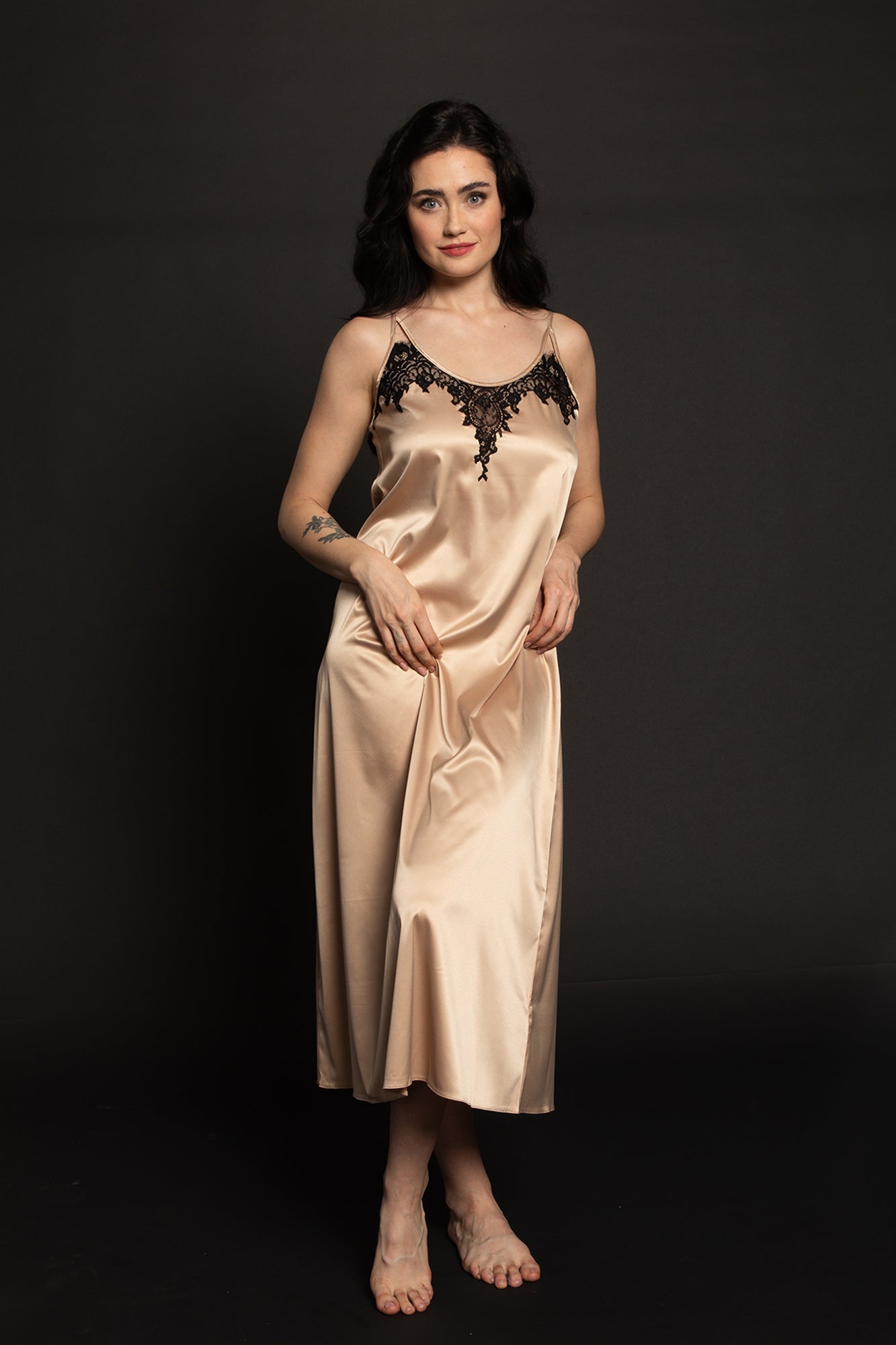 Women's silk satin Nightgown S03187